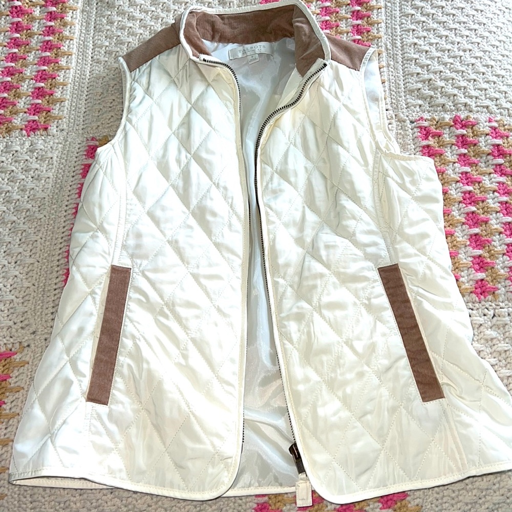 P Talbots Cream Vest